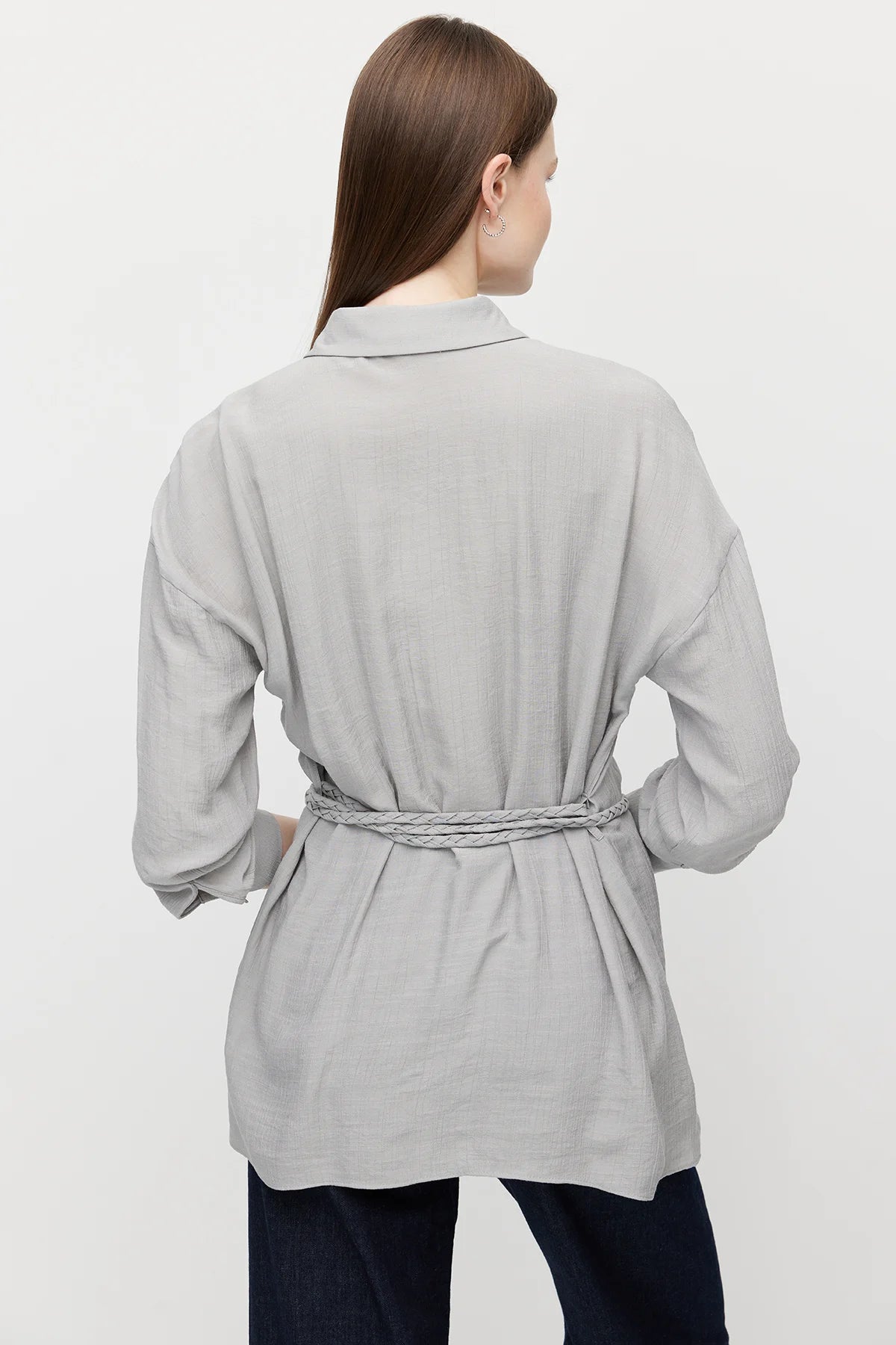 Women's Belted Shirt Tunic