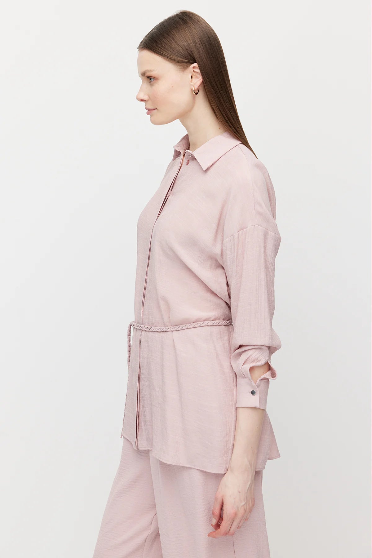 Women's Belted Shirt Tunic