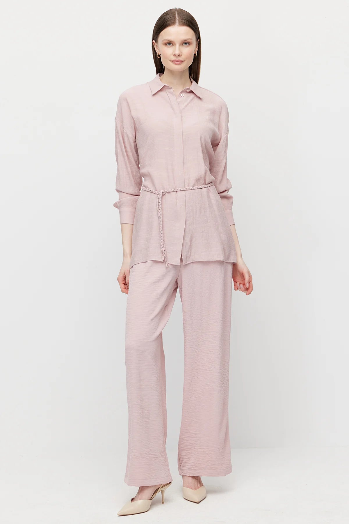 Women's Belted Shirt Tunic