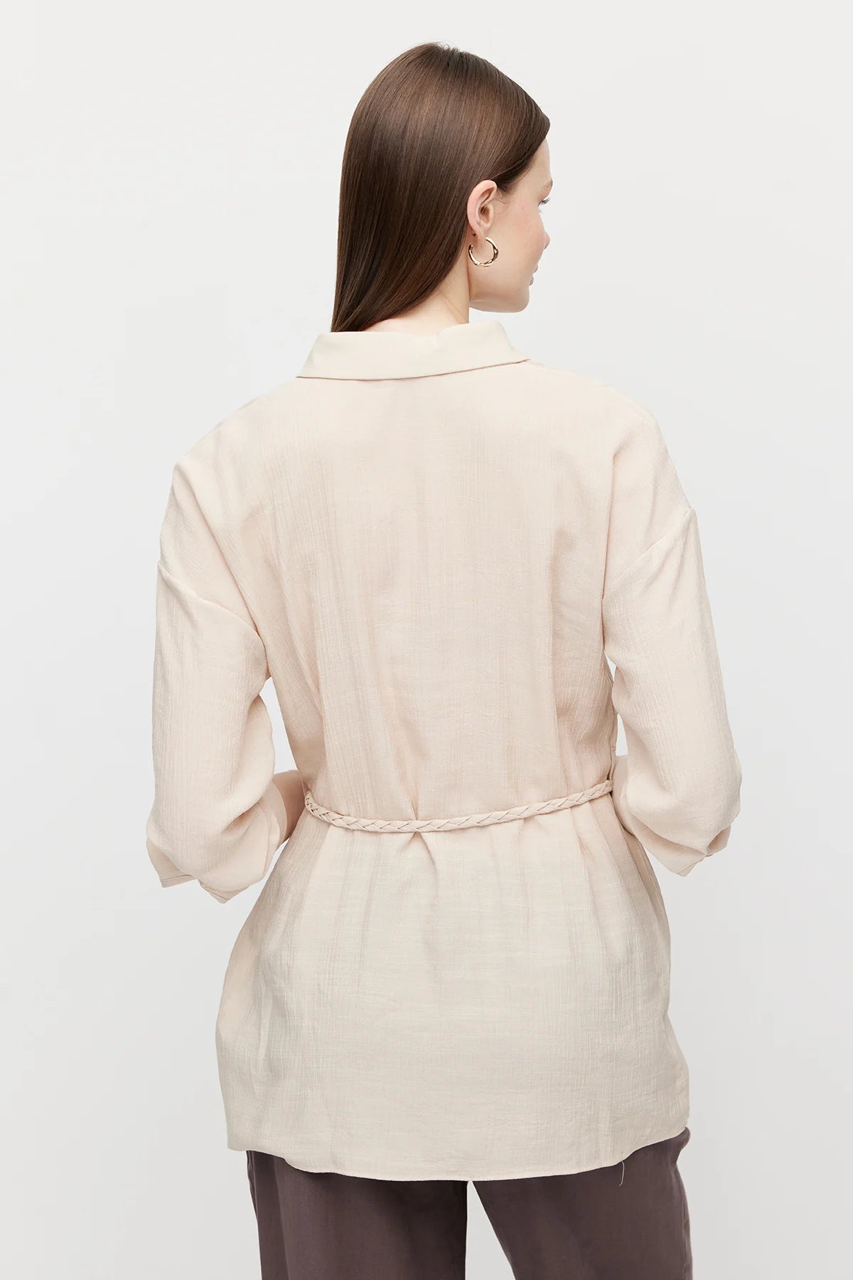 Women's Belted Shirt Tunic