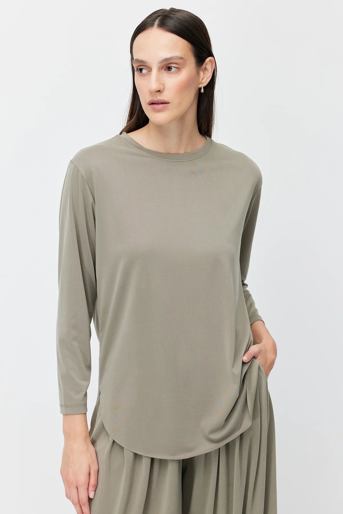 Women's Oval Cut Blouse