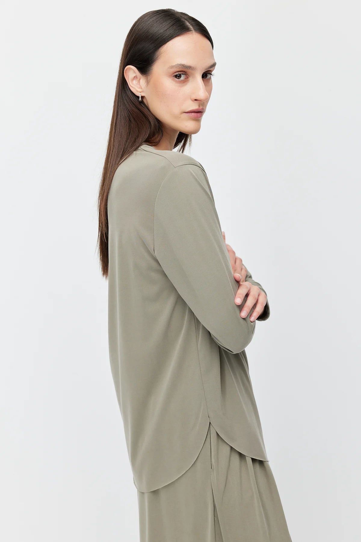 Women's Oval Cut Blouse