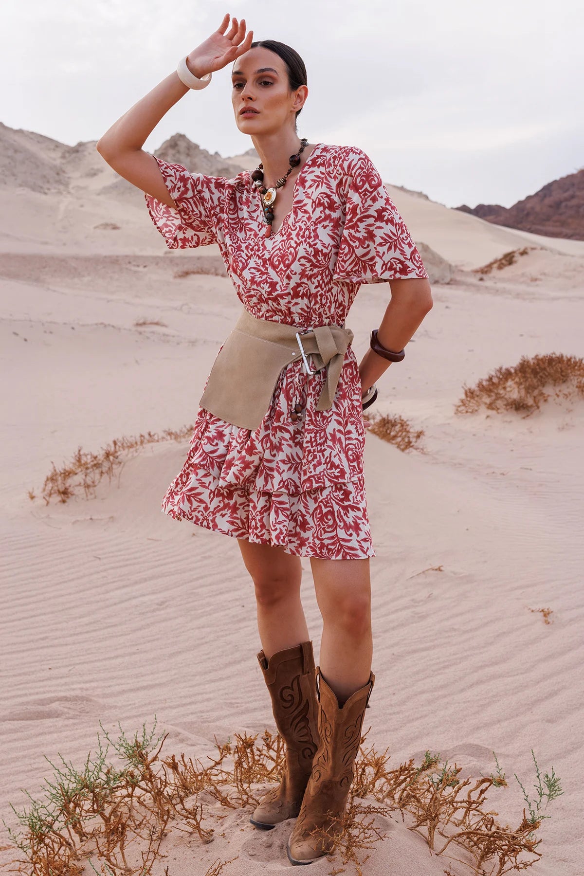 Women's Patterned Mini Dress