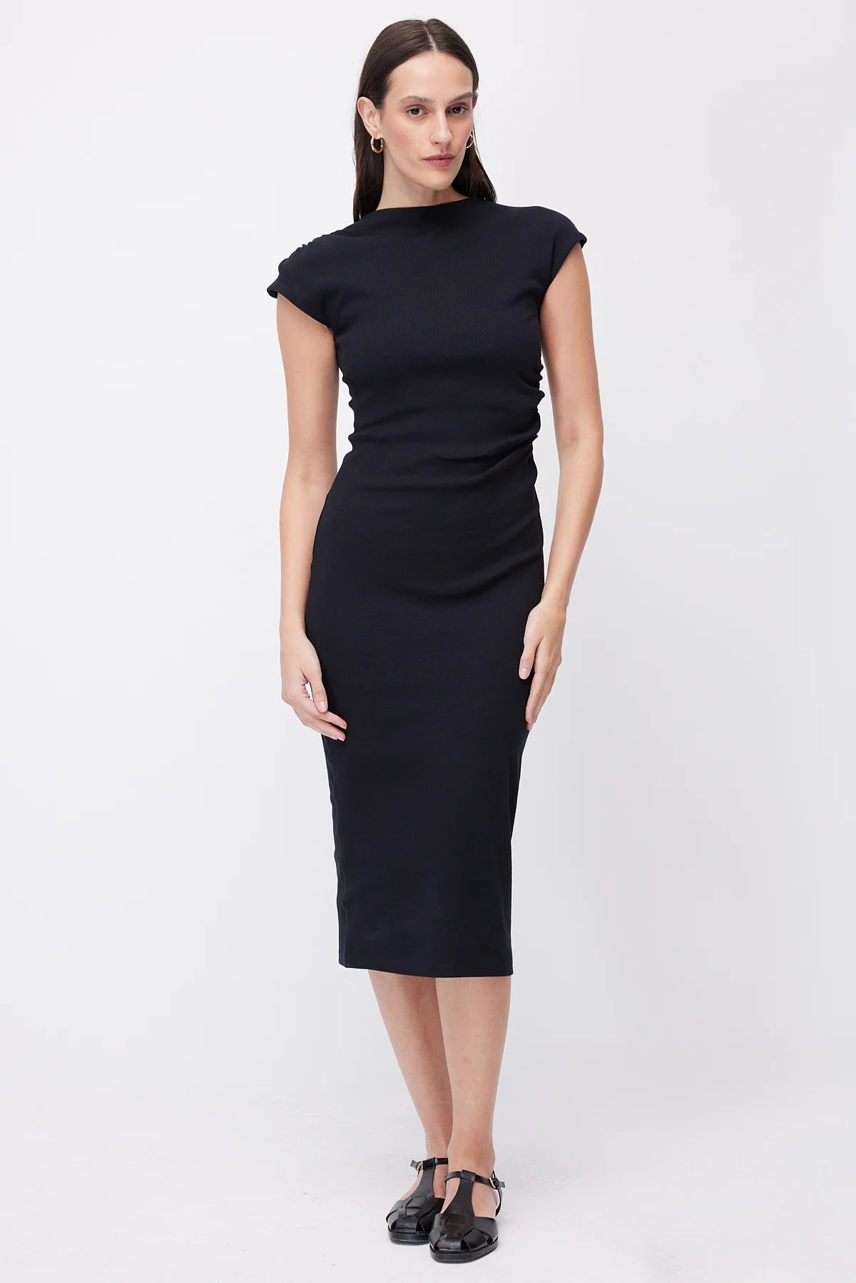 Women's Body-Fitting Midi Dress