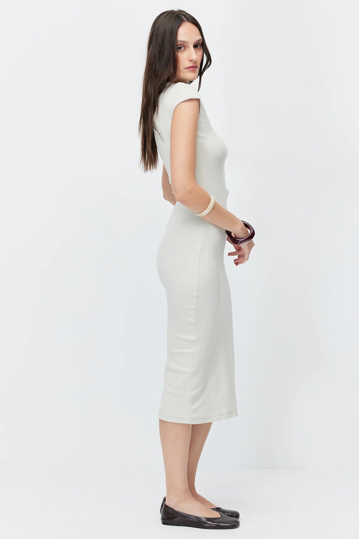 Women's Body-Fitting Midi Dress