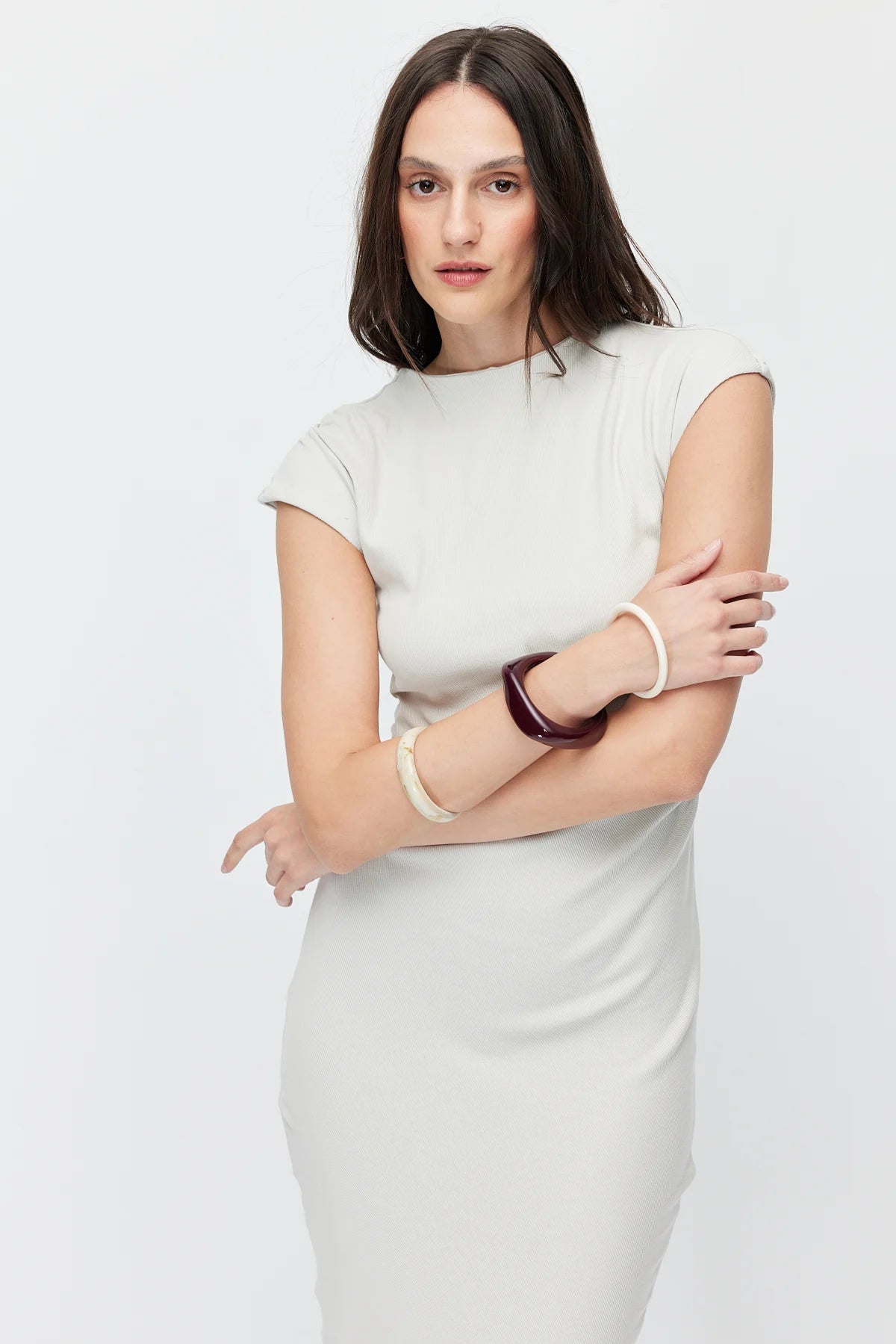 Women's Body-Fitting Midi Dress