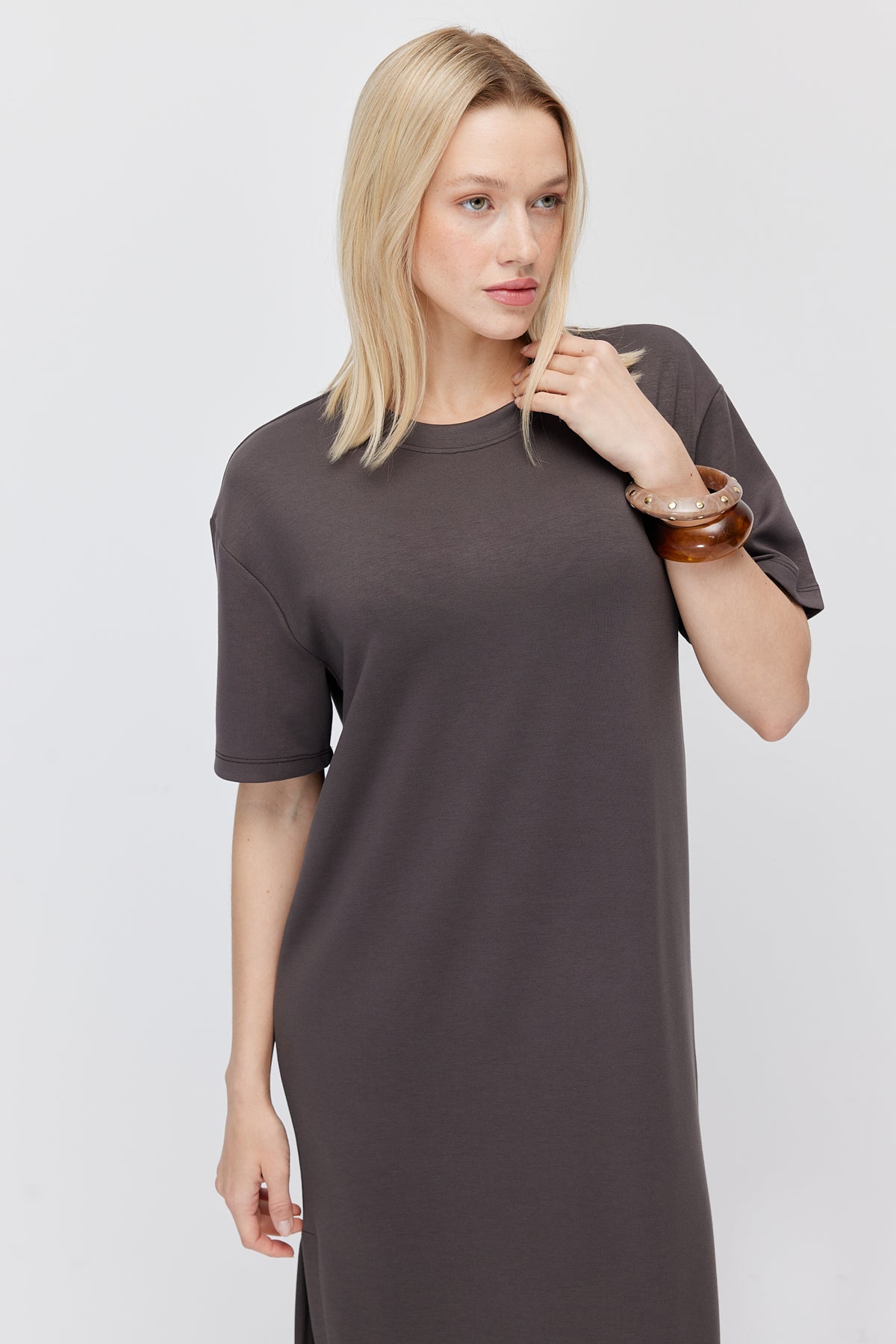 Women's Off-Shoulder Slit Dress