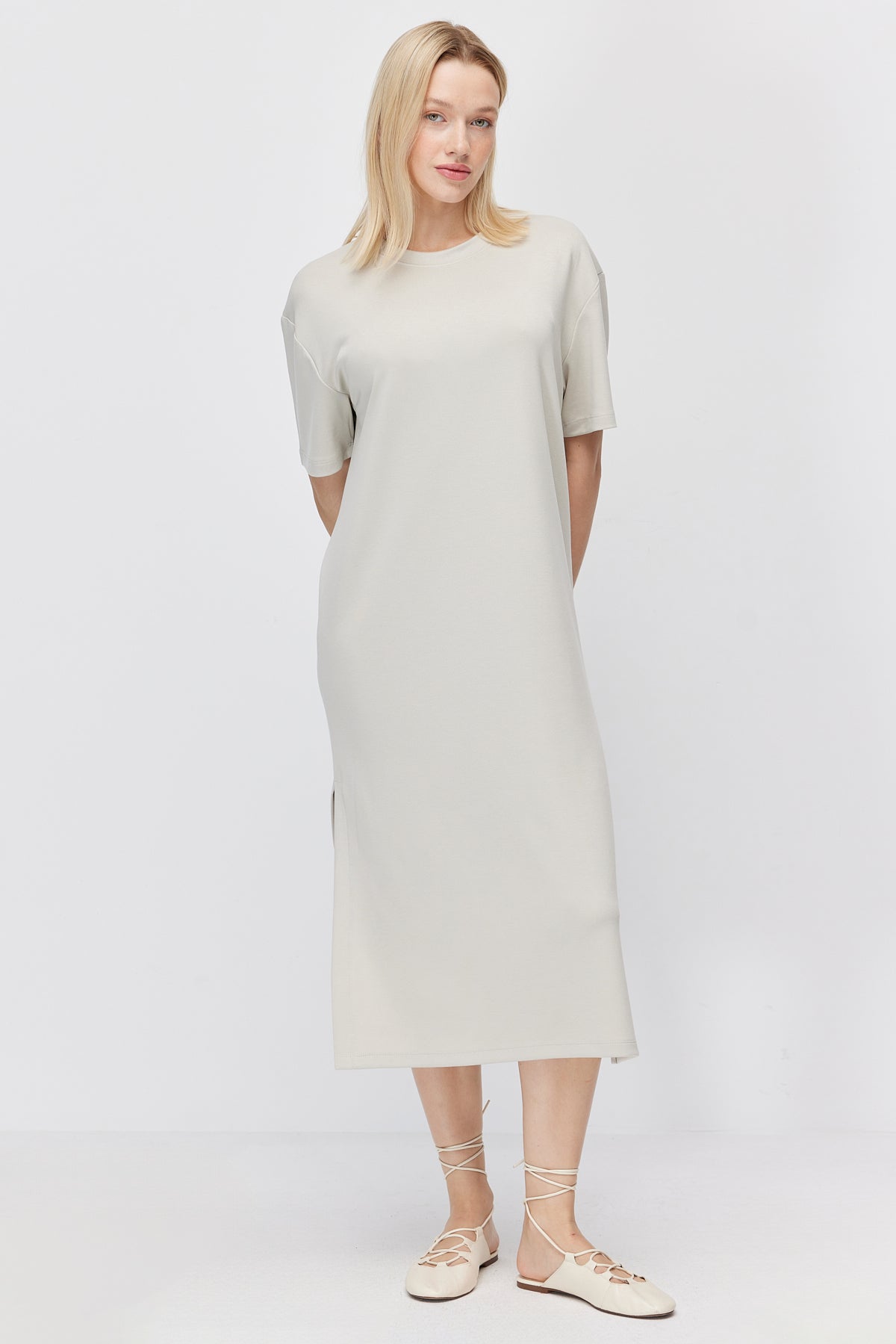Women's Off-Shoulder Slit Dress