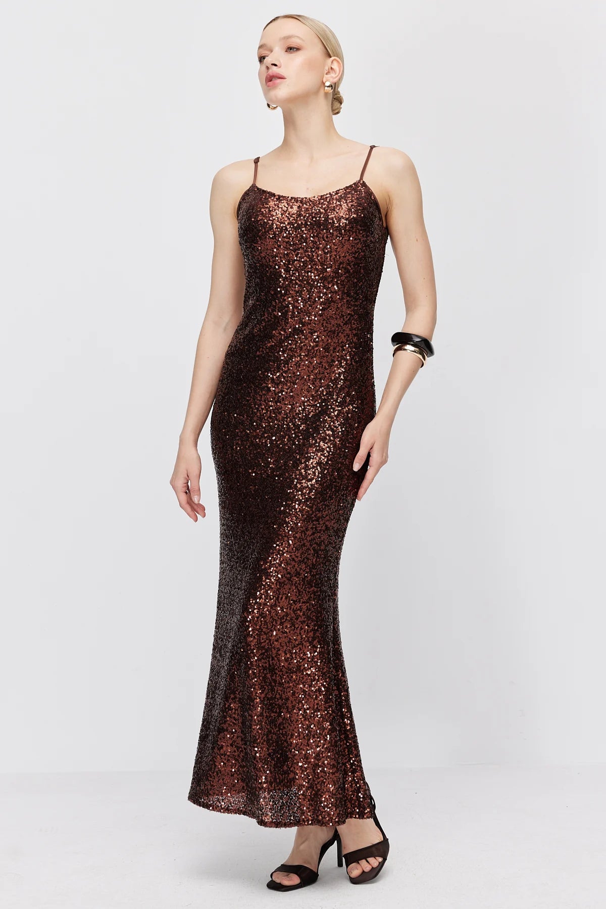 Women's Thin Strap Sequin Dress