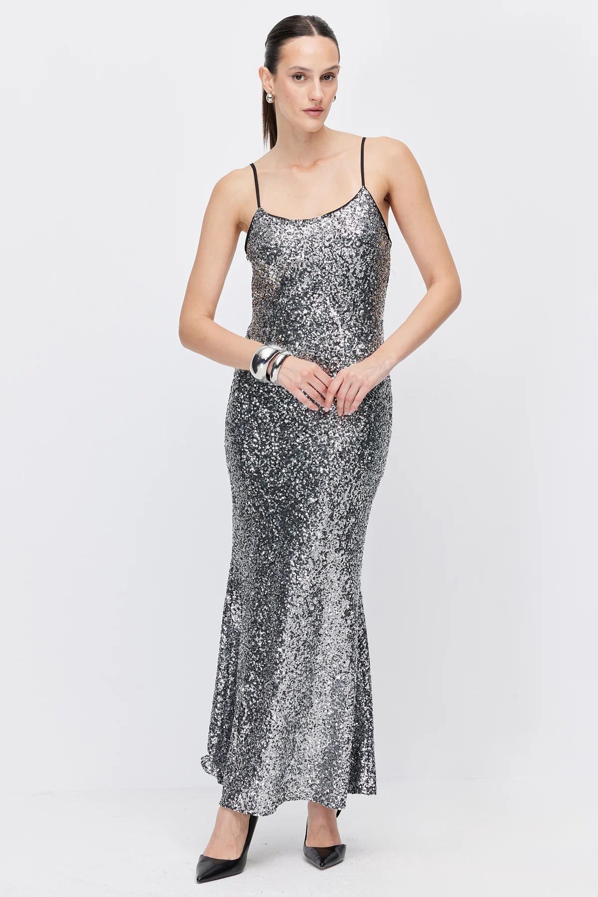 Women's Thin Strap Sequin Dress