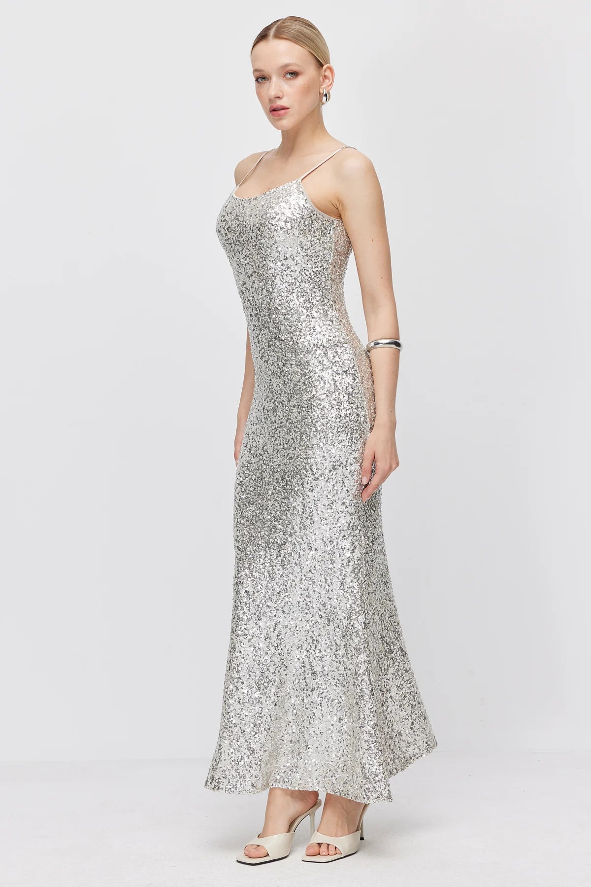 Women's Thin Strap Sequin Dress