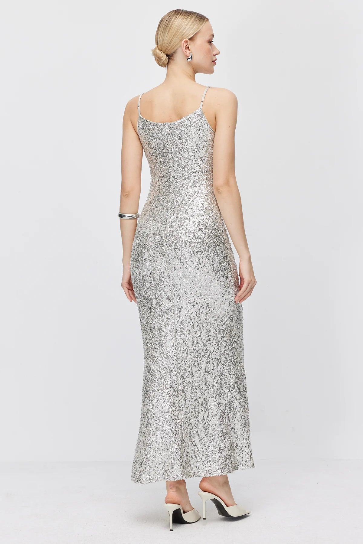 Women's Thin Strap Sequin Dress