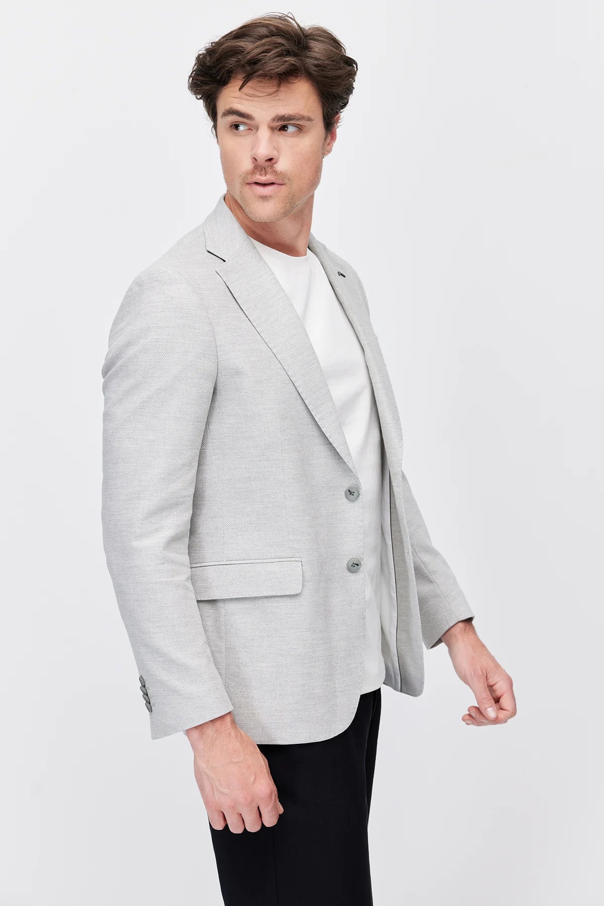 Men's Two-Button Mono-Collar Jacket
