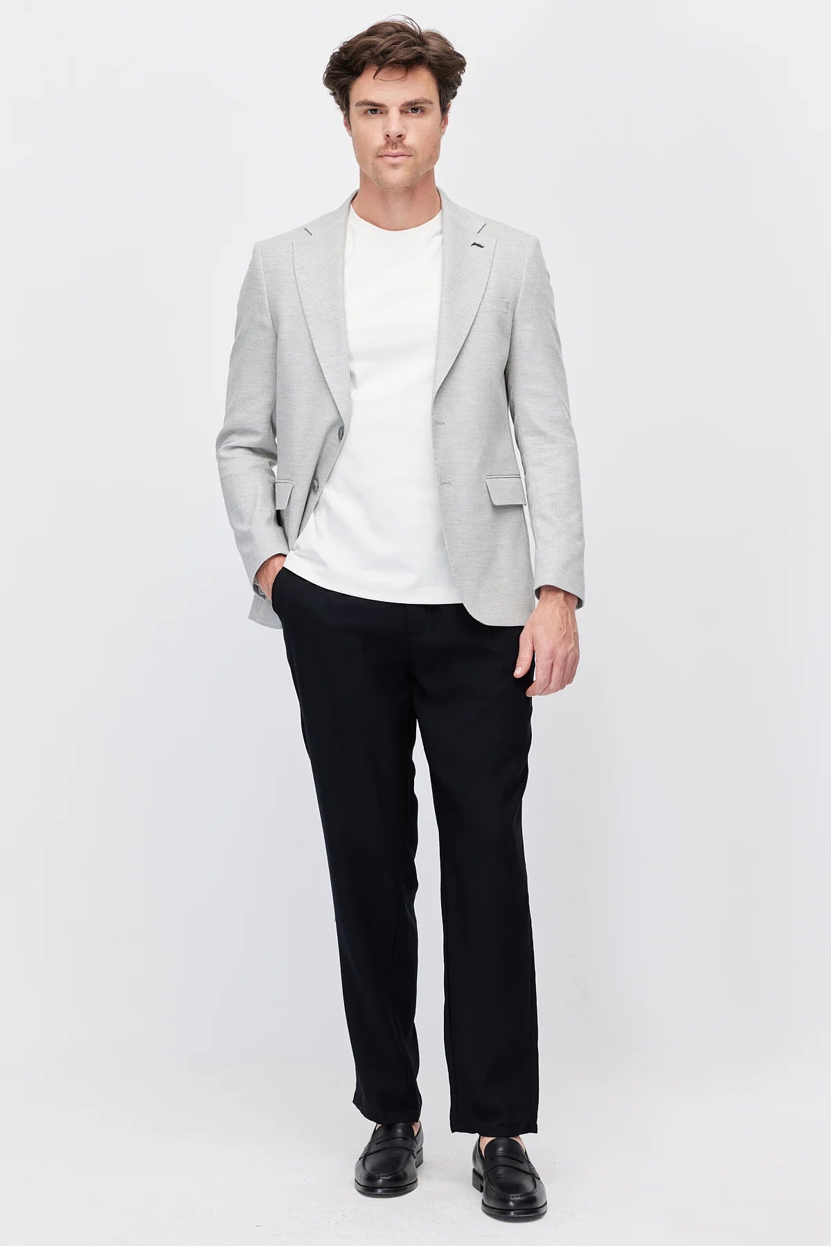 Men's Two-Button Mono-Collar Jacket