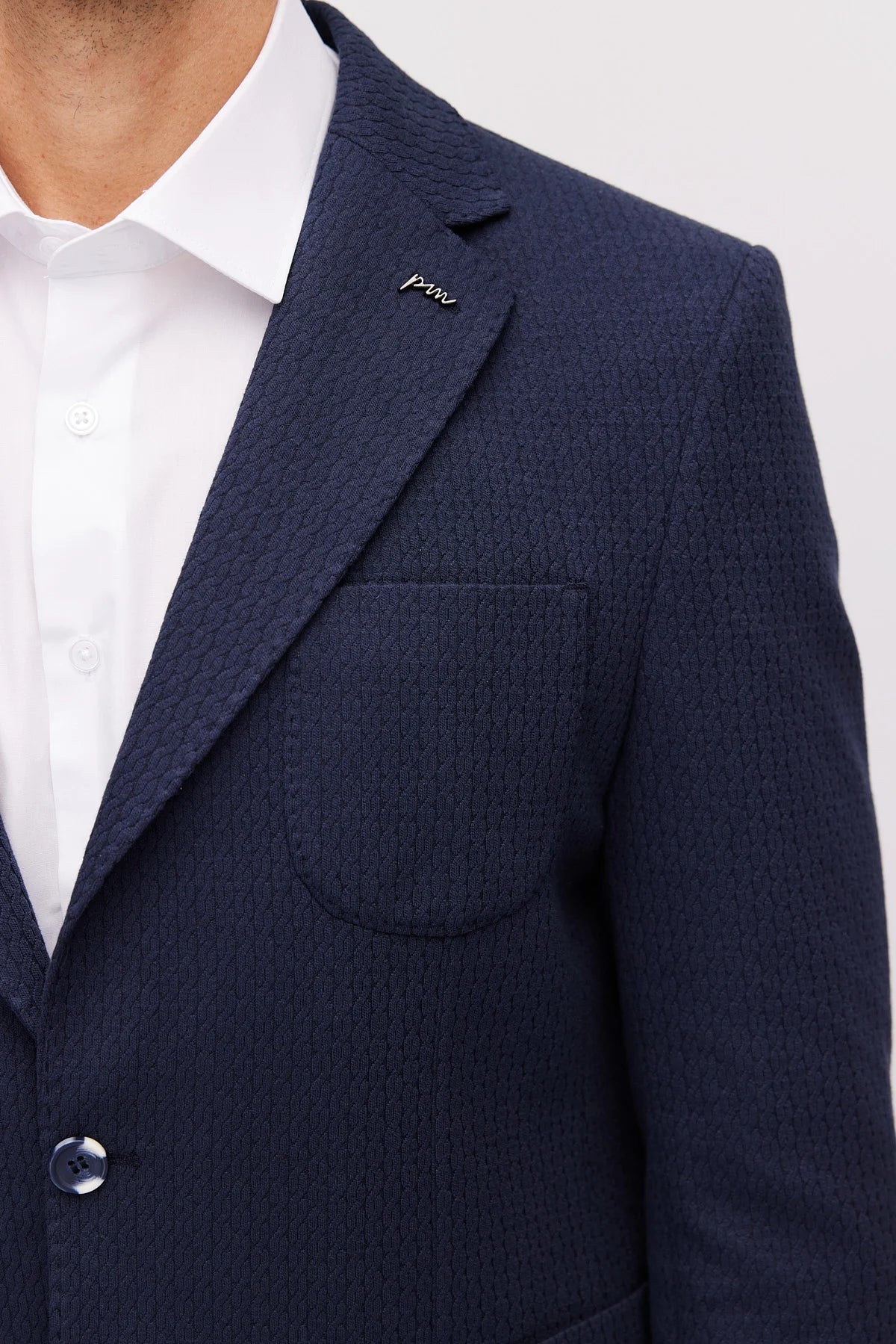 Men's Mono Collar Slim Fit Jacket