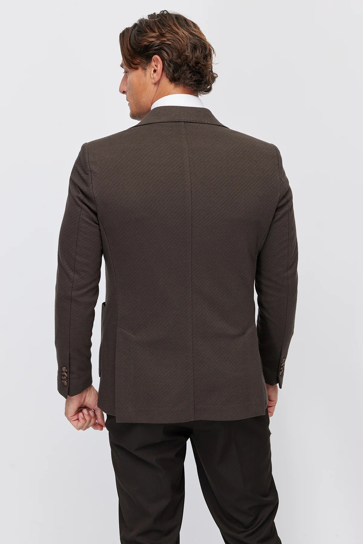 Men's Notch Lapel Slim Fit Jacket