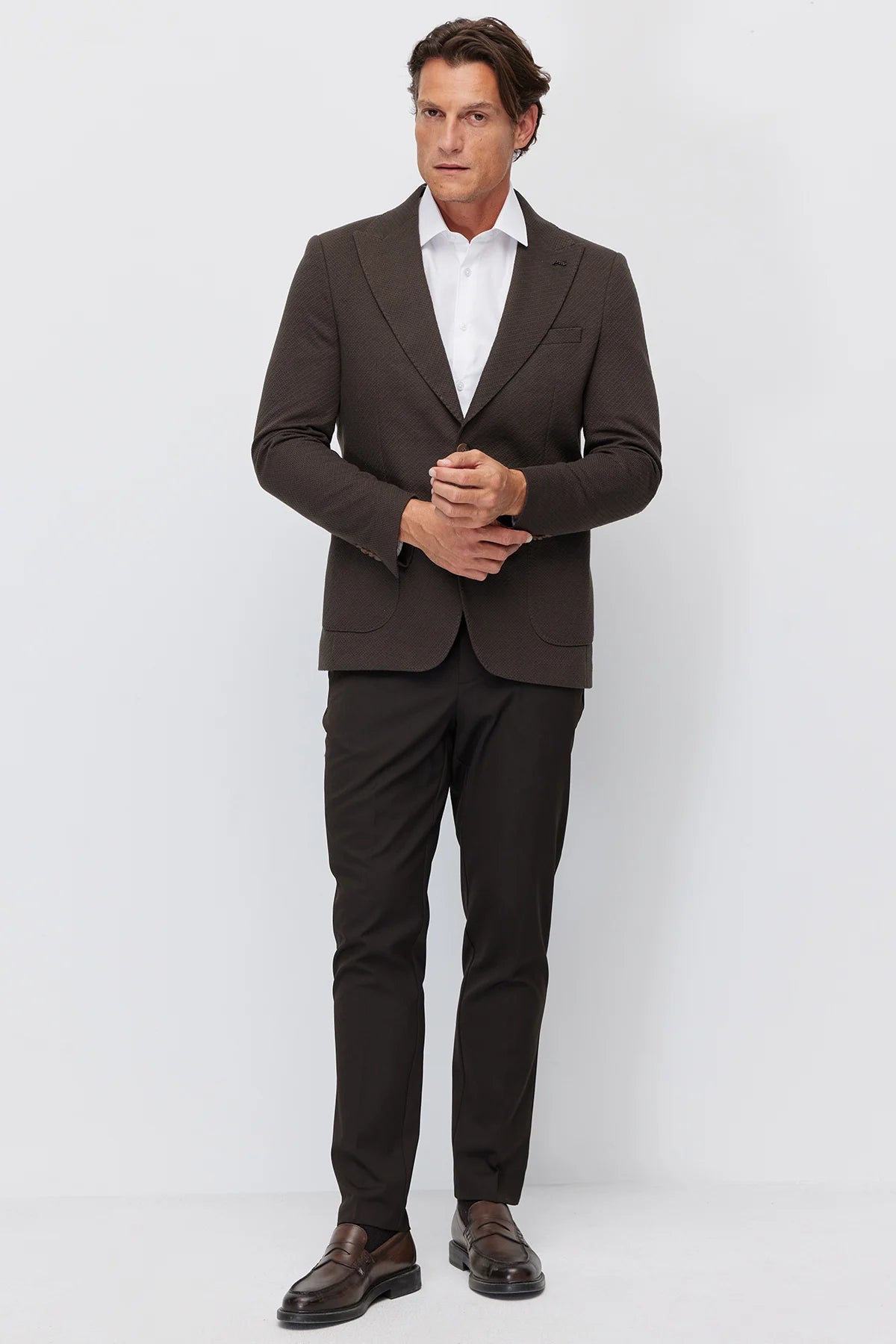Men's Notch Lapel Slim Fit Jacket