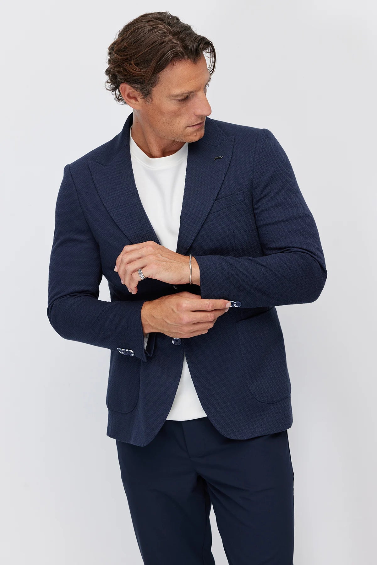Men's Notch Lapel Slim Fit Jacket
