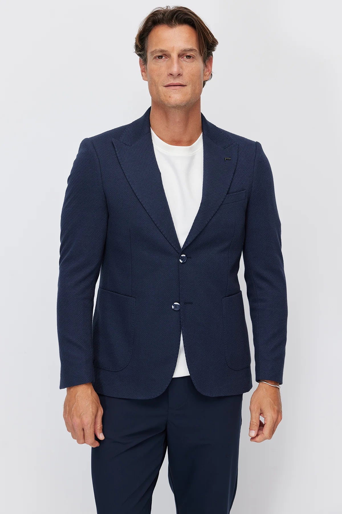 Men's Notch Lapel Slim Fit Jacket