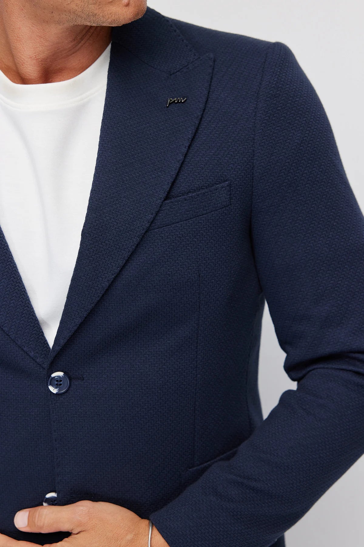 Men's Notch Lapel Slim Fit Jacket