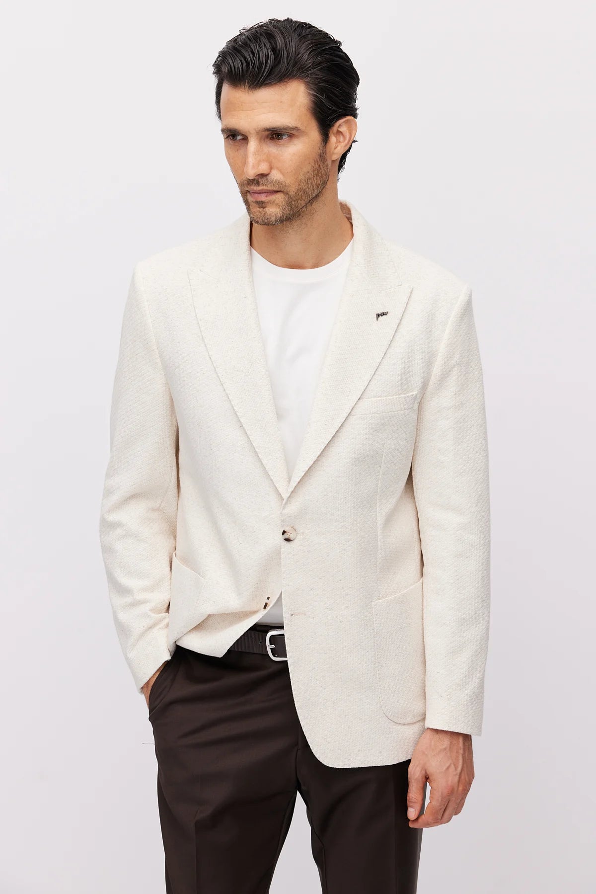 Men's Notch Lapel Slim Fit Jacket