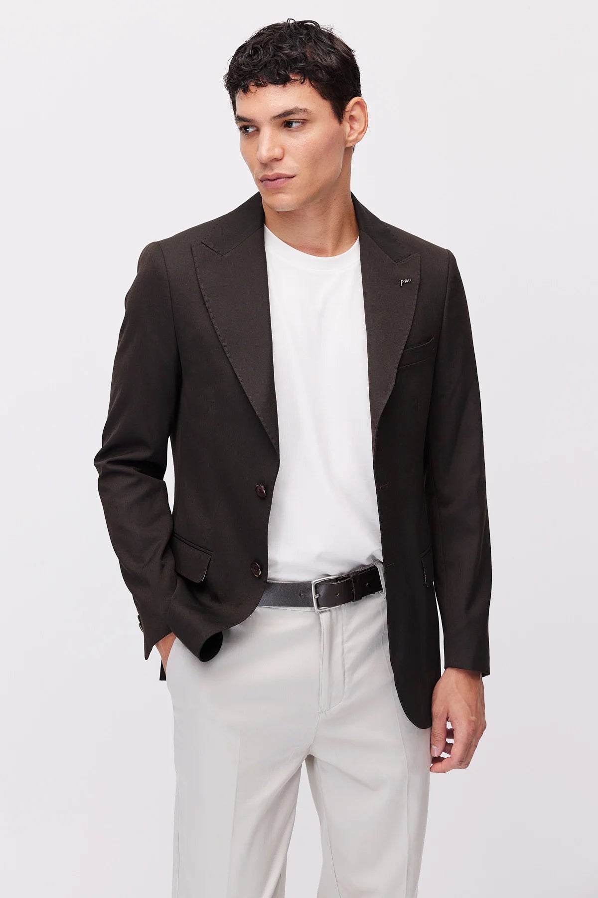 Men's Slim Fit Notch Lapel Jacket