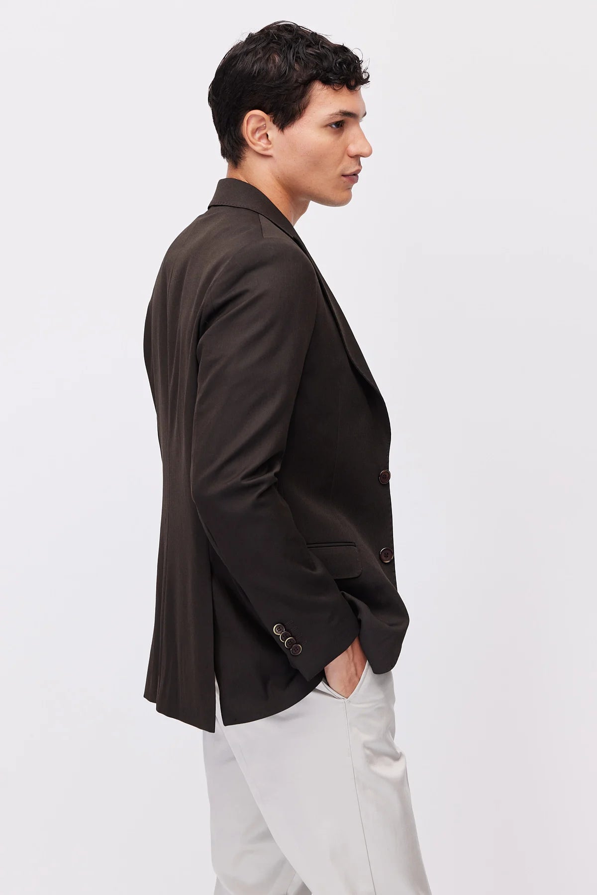 Men's Slim Fit Notch Lapel Jacket