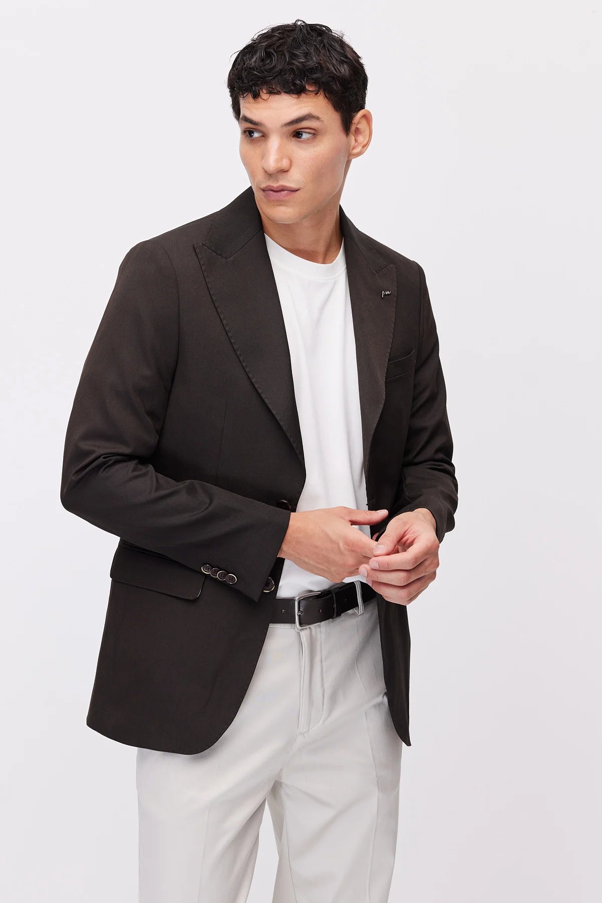 Men's Slim Fit Notch Lapel Jacket