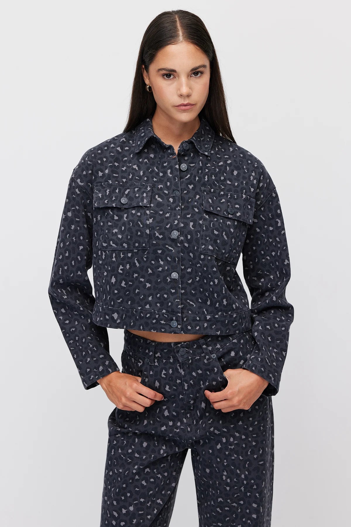 Women's Leopard Print Short Jacket