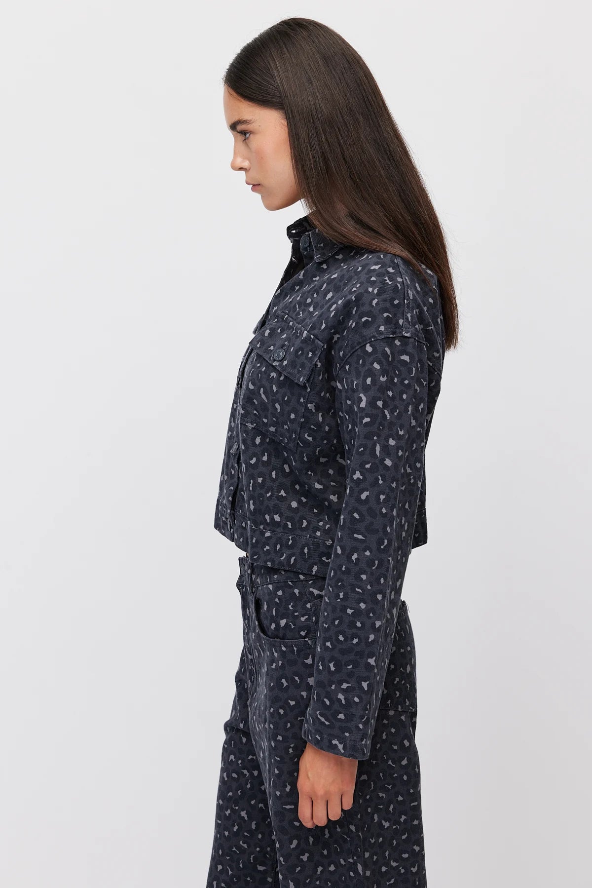 Women's Leopard Print Short Jacket