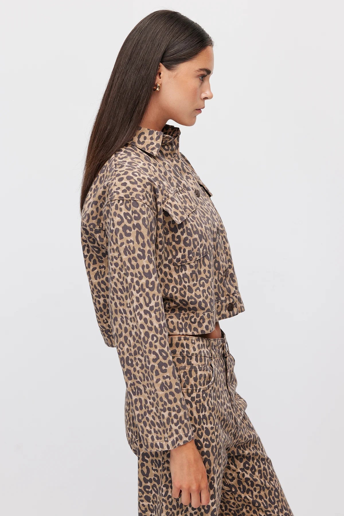 Women's Leopard Print Short Jacket