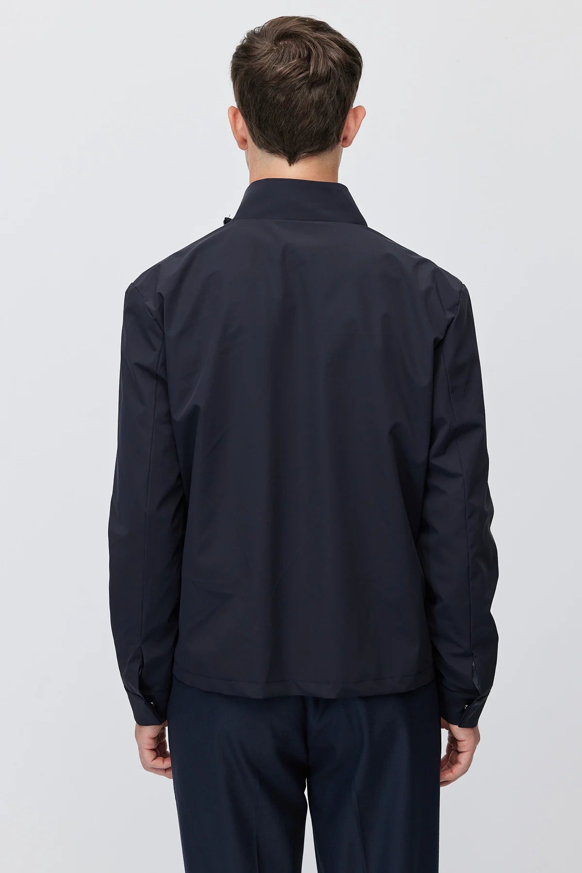 Men's Stand-Up Collar Zip-Up Mont