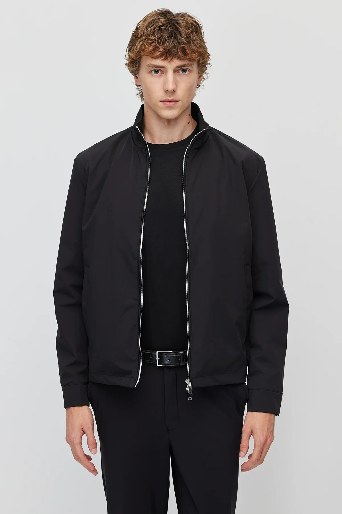 Men's Stand-Up Collar Zip-Up Mont