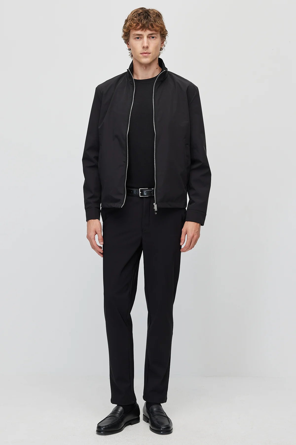 Men's Stand-Up Collar Zip-Up Mont