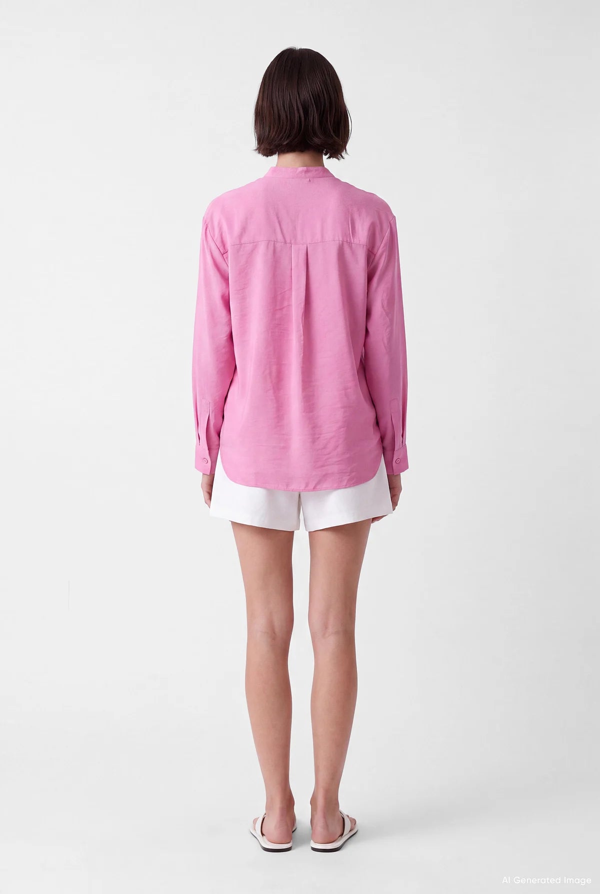 Women's Mandarin Collar Shirt