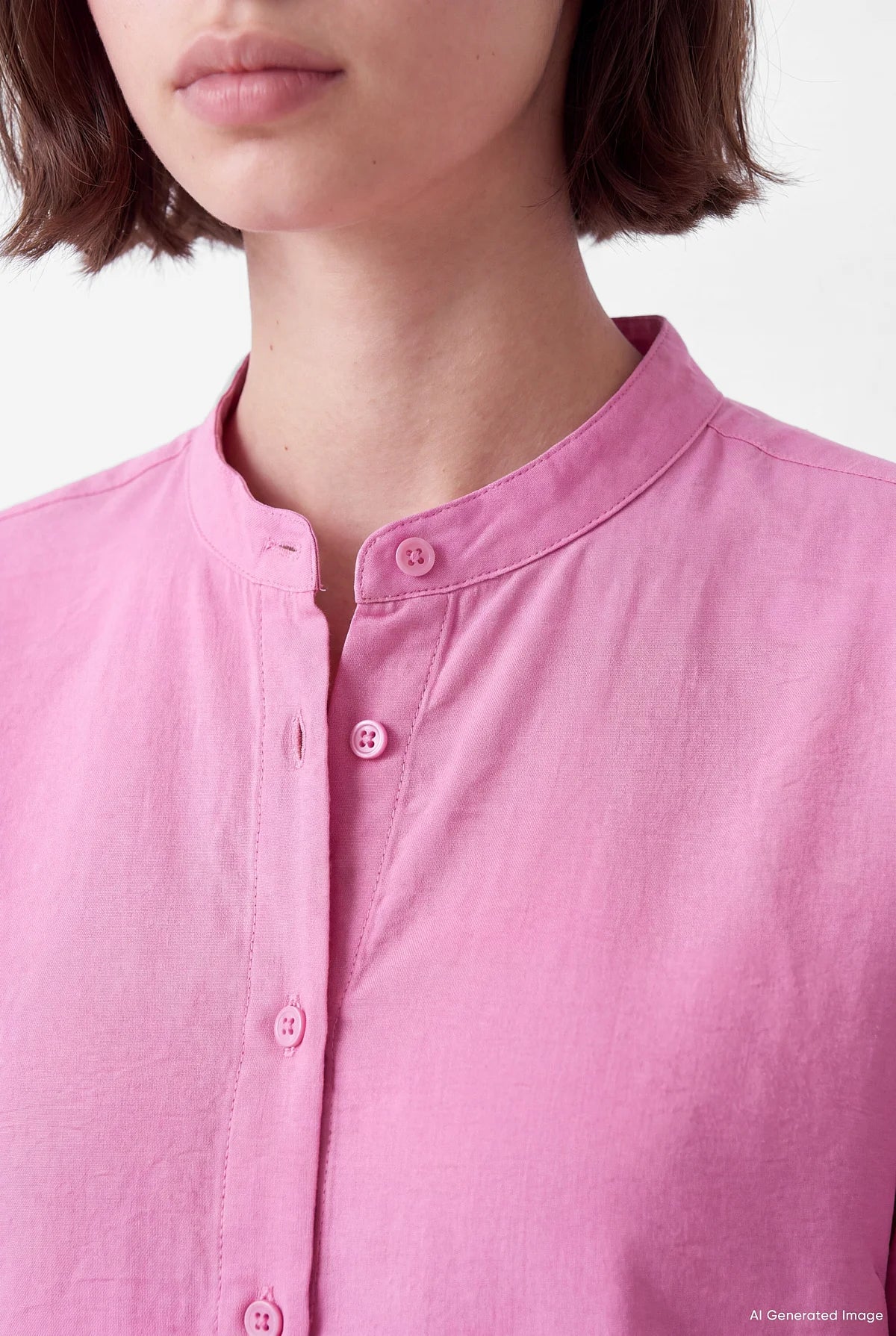 Women's Mandarin Collar Shirt