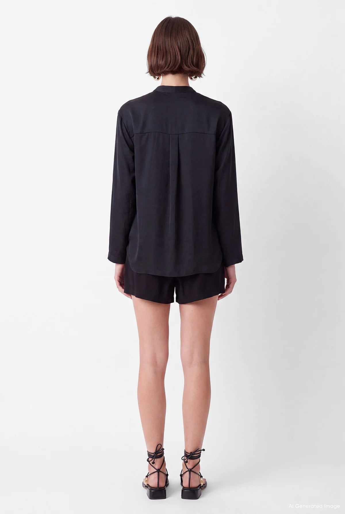 Women's Mandarin Collar Shirt