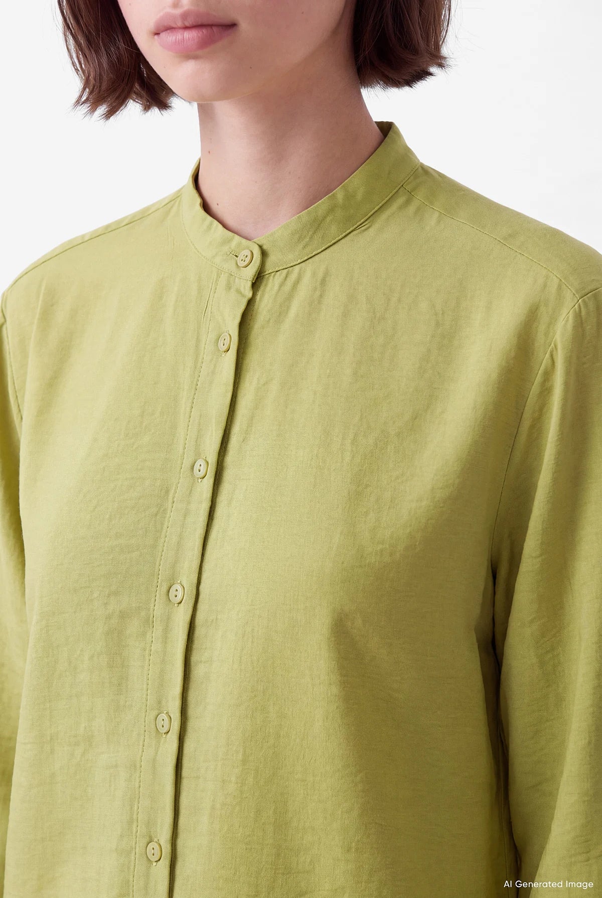 Women's Mandarin Collar Shirt