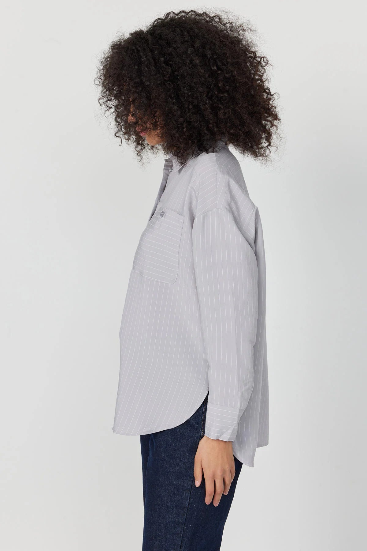 Women's Oversize Striped Shirt