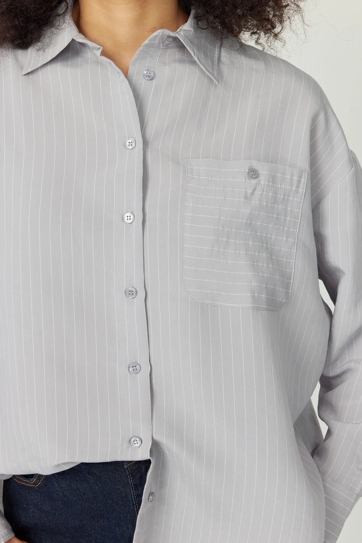 Women's Oversize Striped Shirt
