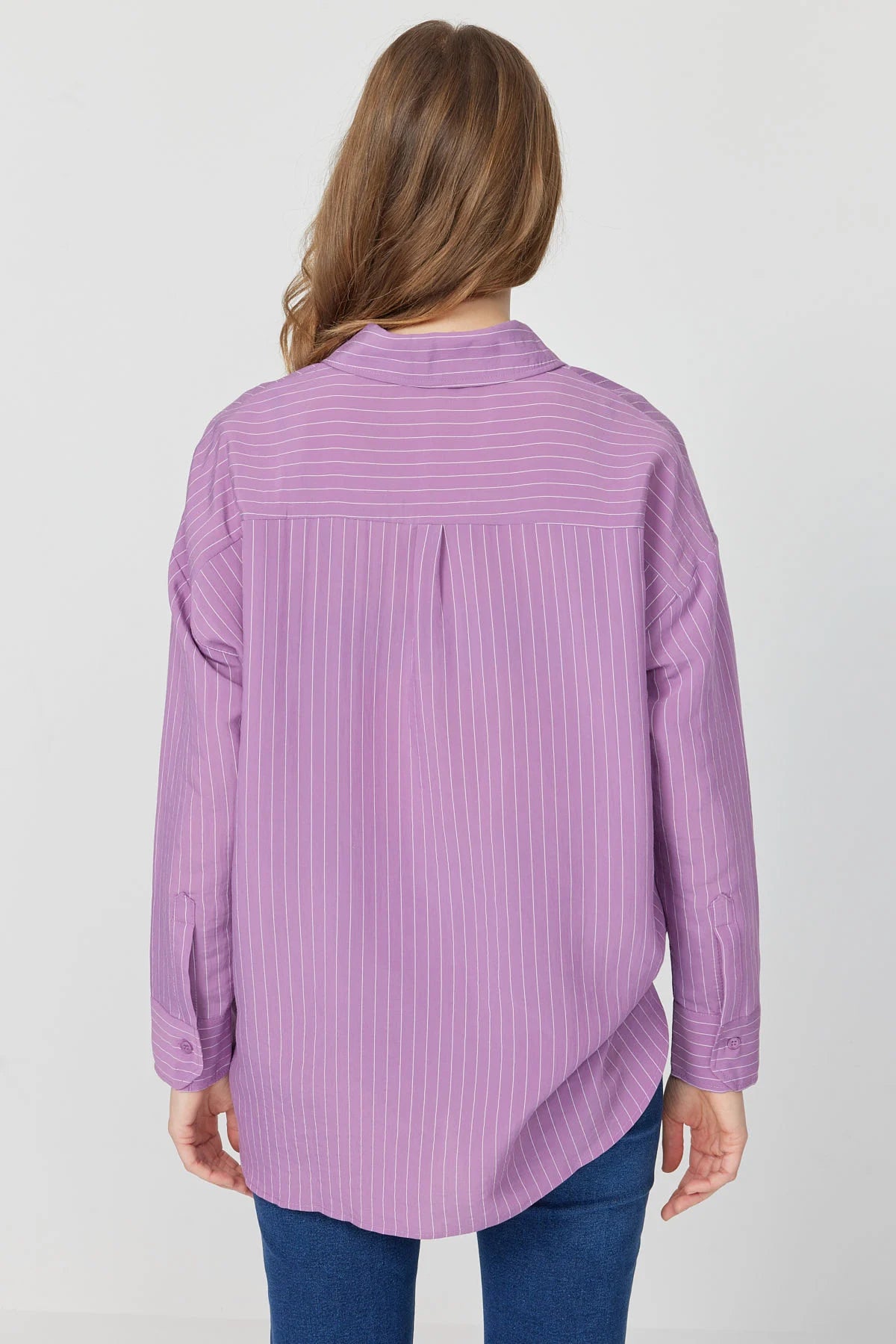 Women's Oversize Striped Shirt