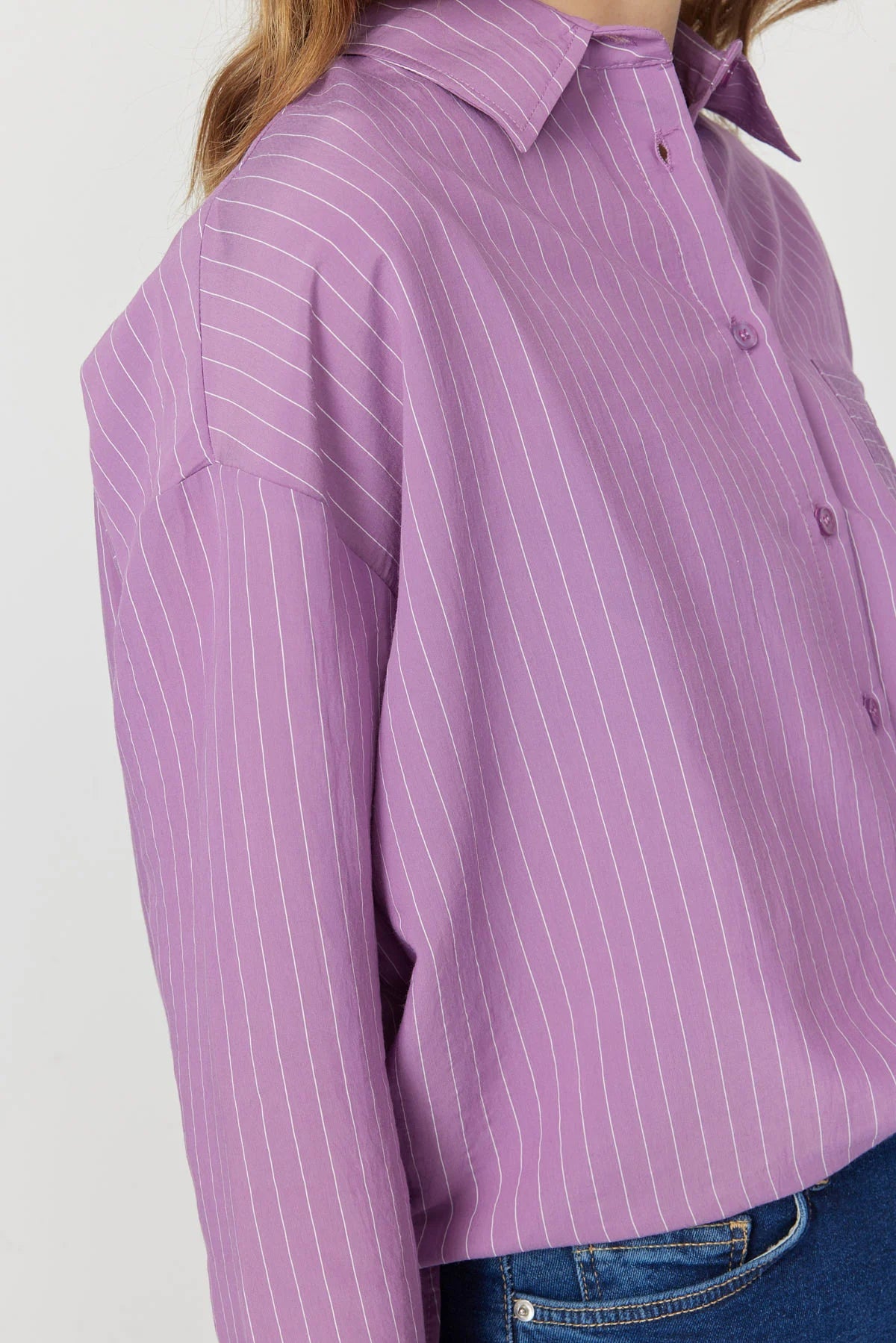 Women's Oversize Striped Shirt