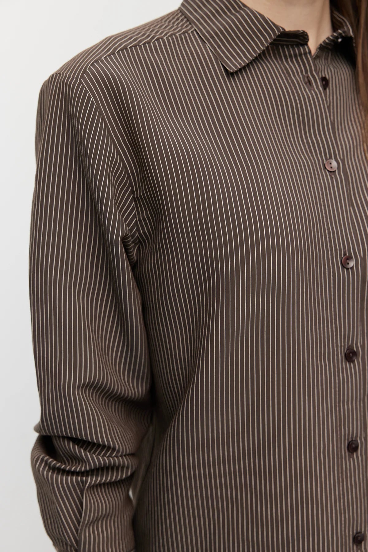 Women’s Thin Striped Loose Fit Shirt