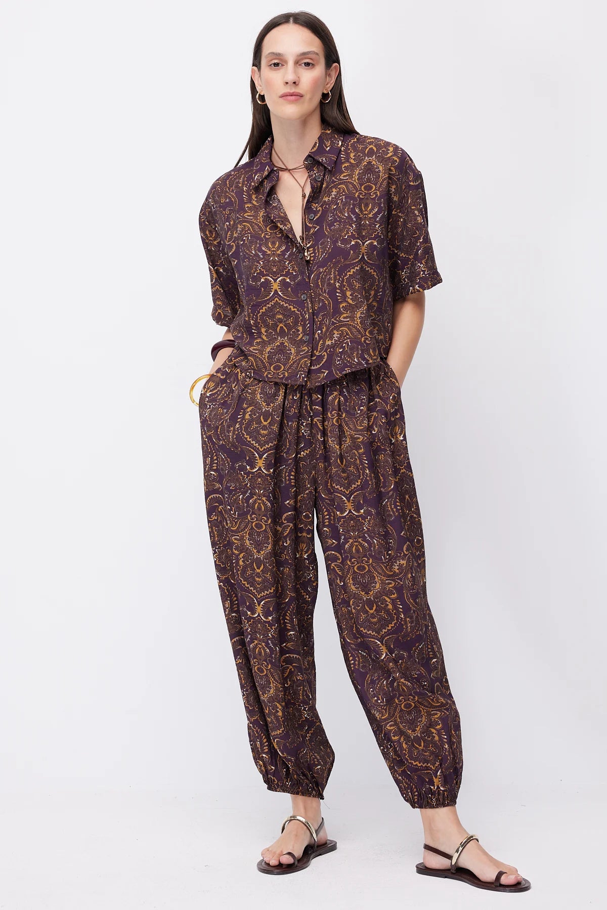 Women's Patterned Short Shirt