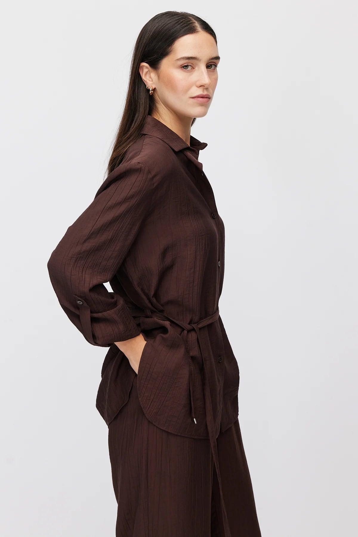 Women's Relaxed Fit Textured Shirt