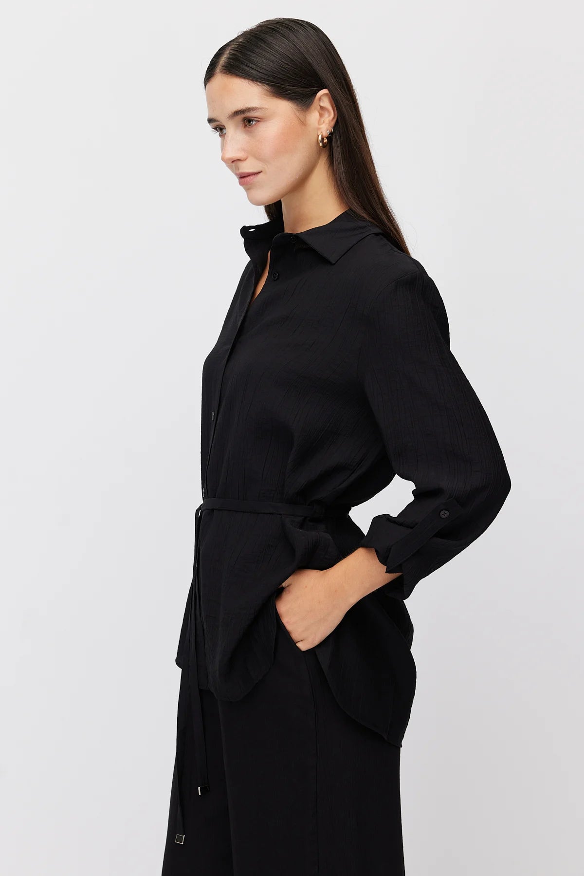 Women's Relaxed Fit Textured Shirt