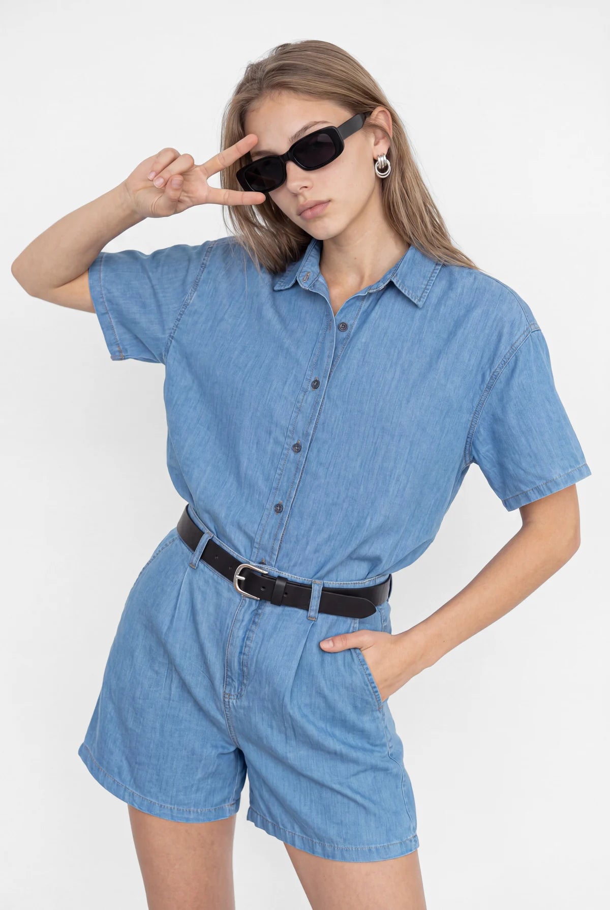 Women's Oversize Denim Shirt