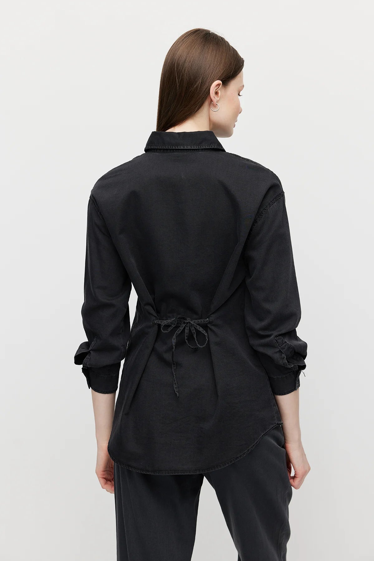 Women's Denim Shirt with Belt