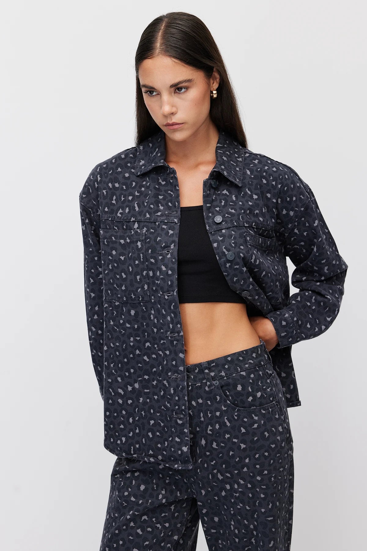 Women's Leopard Print Oversize Shirt