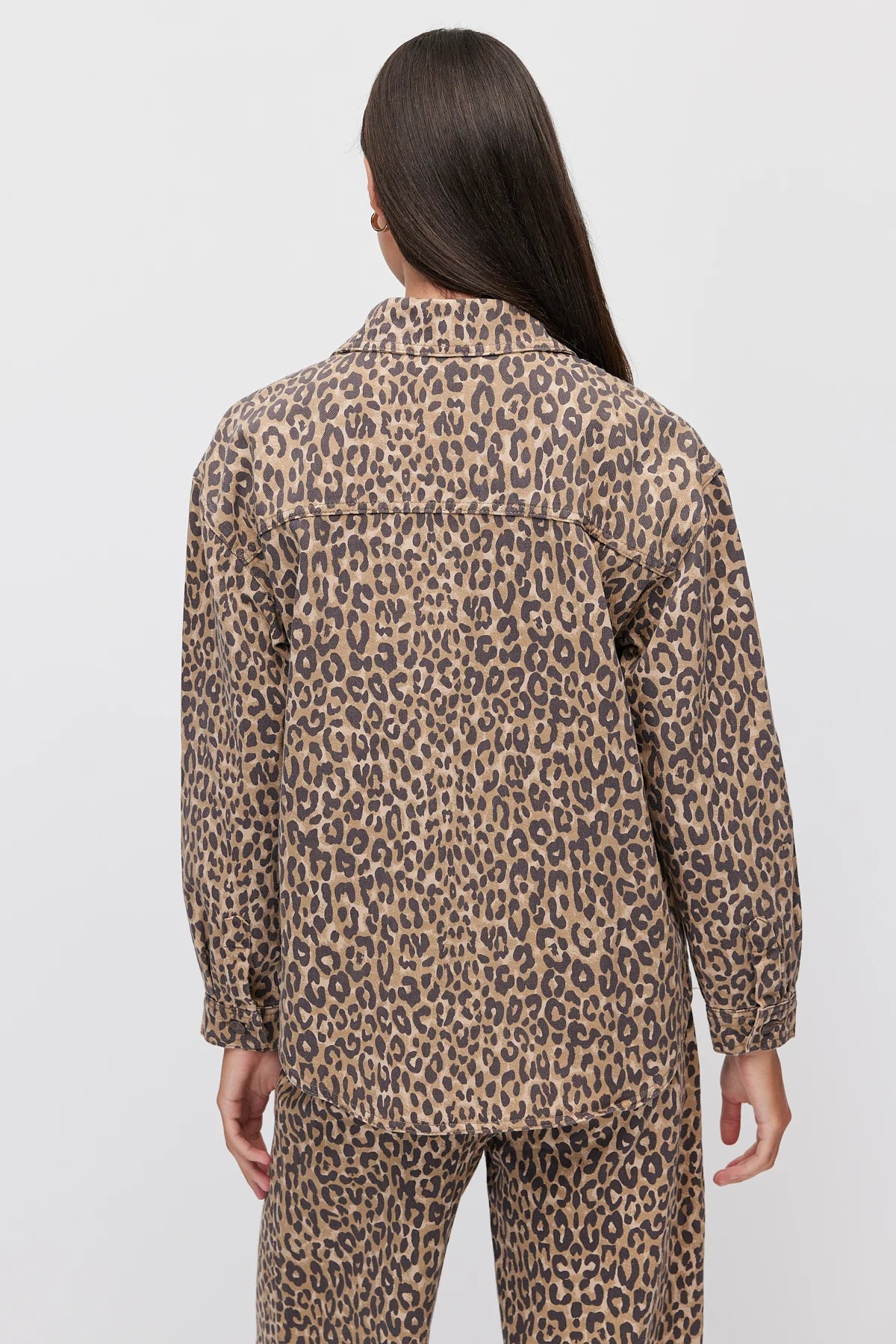 Women's Leopard Print Oversize Shirt